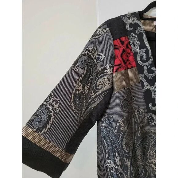 Chico's Jackets & Coats Chico's Patch Print Jacket M (1) NWT - Picture 4 of 12